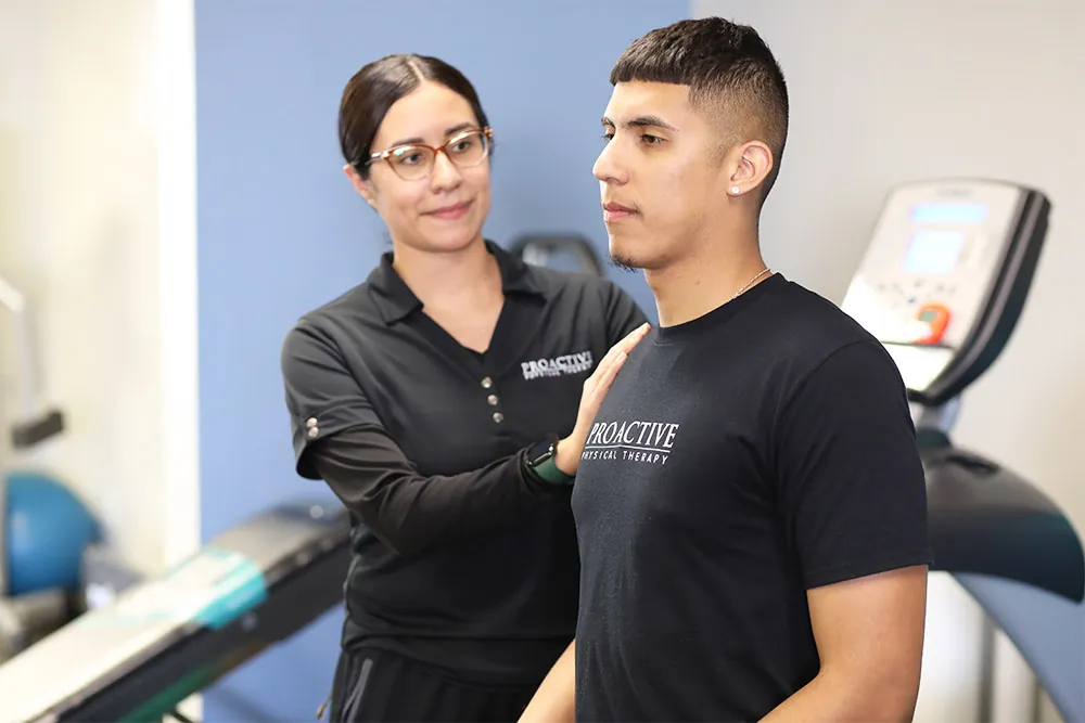 Shoulder blade squeeze to improve posture.