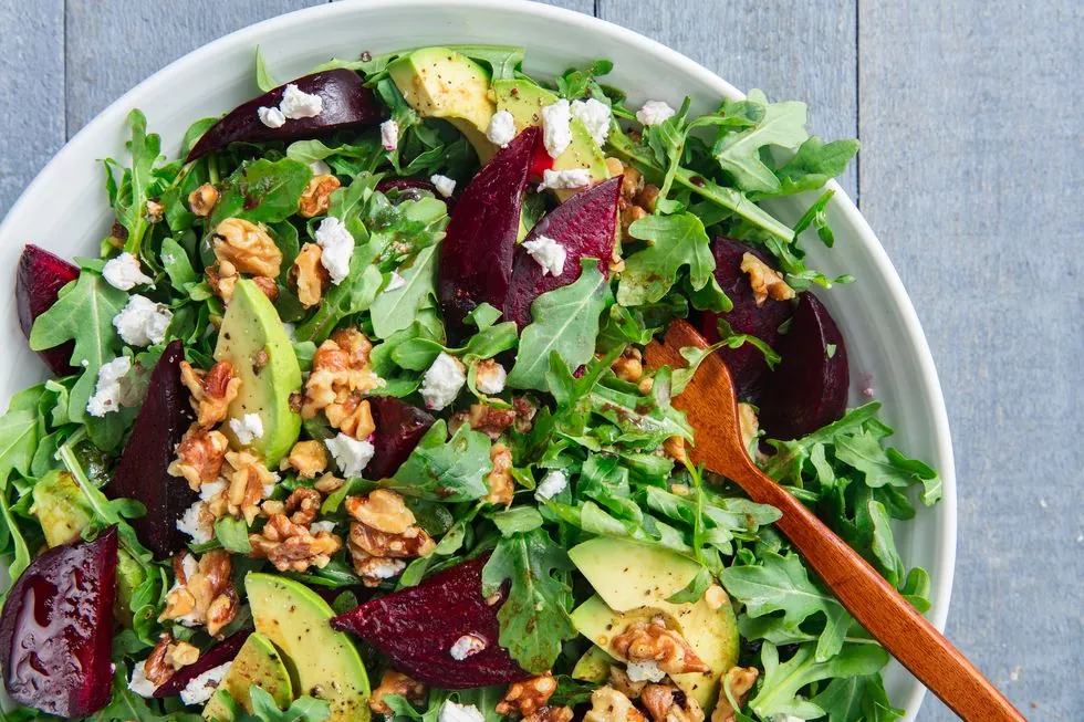 Bowl of fresh salad.